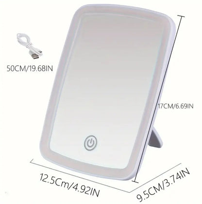 USB Charging White LED Makeup Mirror